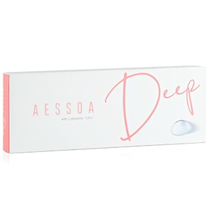 Aessoa Deep Lidocaine is a unique dermal filler used to correct moderate to deep wrinkles and to augment the lips. It is ideal for smoothing nasolabial folds, glabella lines, and marionette lines and should be injected into the mid dermis.