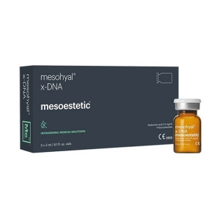 Mesohyal X-DNA is a new solution from the mesohyal line, which stimulates the regeneration of the skin. The product contains a combination of polymerized deoxyribonucleotide sodium low based on hyaluronic acid (HP sodium DNA).