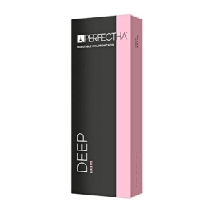 Perfectha Deep is a cross-linked hyaluronic acid gel filler, formulated to treat deep facial lines and skin depressions. Perfectha Deep can also be used to increase lip volume, redefine the nose and treat nasolabial folds and marionette lines. 