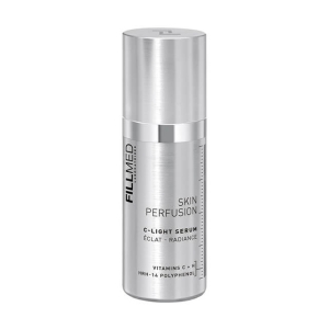 FILLMED Skin Perfusion C-Light Serum is a Vitamin C based serum, designed to improve skin radiance and texture. The inclusion of antioxidants also strengthens and protects the skin.