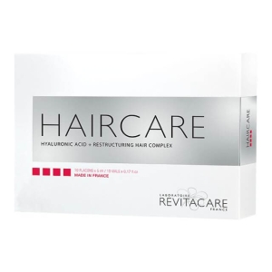 HAIRCARE is a resorbable implant composed of Hyaluronic acid 2 mg + Restructuring hair complex, injectable by micro-injections into dermis of the scalp near hair roots, to treat and attenuate symptoms of various scalp problems