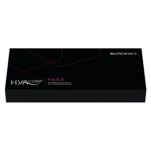 HYAcorp Face is an absorbable skin implant produced from a hyaluronic acid of non-animal origin. HYAcorp Face is indicated for the restoration of facial volume and contour by replacing lost hyaluronic acid in the skin. Use HYAcorp Face for volume replacem