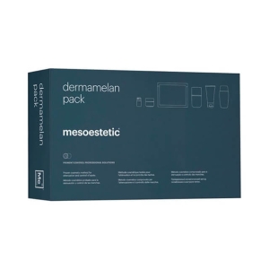 Mesoestetic Dermamelan is a depigmenting method that removes spots fully for a short-term outcome and prevents their reappearance, maintaining hyperpigmentations under control for a long-lasting outcome.