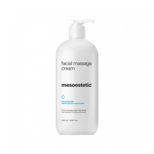 Mesoestetic Facial Massage Cream is a cream formulated for full emulsification with all types of serums. Its texture gives it the power to glide over the skin and allows for progressive optimum vehicling of the active ingredients.