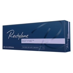 Restylane Refyne Lidocaine is a gel filler designed to give a lifting effect and to reduce moderate wrinkles and lines. Optimal Balance Technology (OPT) allows the filler to integrate smoothly into the skin. Contains lidocaine, a powerful anaesthetic, for