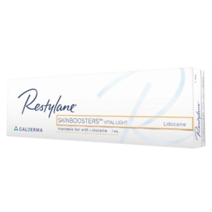Restylane Skinboosters Vital Light Lidocaine is designed to improve the skin's quality by boosting skin hydration and increasing its smoothness, elasticity and firmness. Restylane Vital Light is suitable for more delicate areas such as the neck or décolle