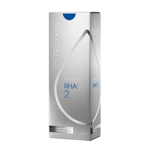 Teosyal RHA 2 is a filler for wrinkles using hyaluronic acid designed to support the skin in every move, while helping to preserve the vitality and softness of the face. Teosyal RHA 2 is designed to smooth out more visible wrinkles that are more noticeabl