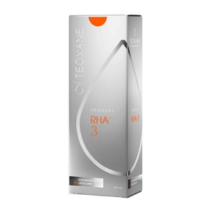 Teosyal RHA 3 is a filler for wrinkles with hyaluronic acid designed to support the skin in every move, while helping to preserve the vitality and softness of the face. Teosyal RHA 3 is designed specifically to smooth out deeper wrinkles. Teosyal RHA 3 ca