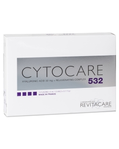 Cytocare 532 is a resorbable implant composed of hyaluronic acid and a rejuvenating complex. Cytocare 532 is designed to be injected into the mid-deep layer of the skin dermis to fight the skin's ageing process and reduce fine lines and wrinkles. 