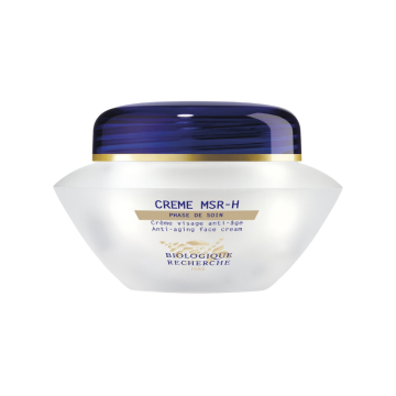 Crème MSR-H has a high concentration of active ingredients that target the skin imbalances caused by menopause. Its dermo-regenerating formula acts to redensify skin tissue
