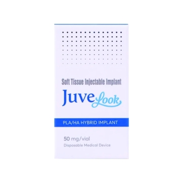 Juvelook is a hybrid filler which have connected both benefits of immediate filling efect of HA (hyaluronic acid) and long-term stimulation of collagen production by  PDLLA (Poly D