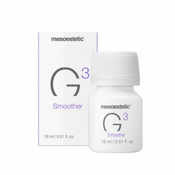 Mesoestetic Genesis G3 Smoother is a single-dose booster with a high concentration of niosomic active ingredients to enhance absorption.