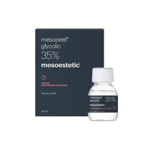 Mesoestetic Mesopeel Glycolic 35% - improves exfoliation of superficial layers of the stratum corneum and stimulates cell regeneration.