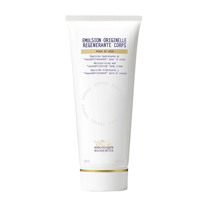 Emulsion Originelle Régénérante Corps is a moisturizing cream enriched with lipid-replenishing active ingredients
