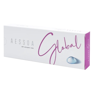 Aessoa Global with Lidocaine - Treat superficial lines, minimise periorbital and perioral lines, and define lip contours using Aessoa Global Lidocaine. The dermal filler is injected into the mid dermis, where it binds water, stimulates cell regeneration, 