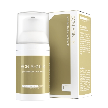 BCN Arni-K is a specific, localised cream for the improvement of epidermal alterations due to contusions, medical-aesthetic procedures, surgical interventions or cutaneous imperfections.
