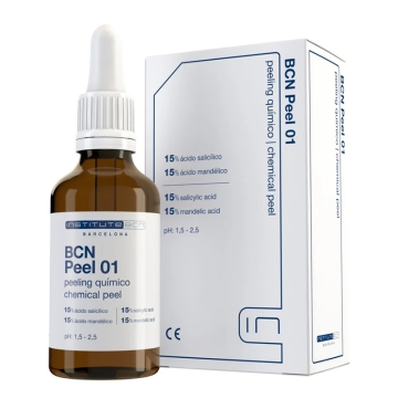 BCN Peel #01 Purifying is a chemical exfoliant that combines the alpha hydroxy acid (AHA) mandelic acid with the beta hydroxy acid (BHA) salicylic acid. It is characterised by its keratolytic, astringent, antimicrobial and anti-inflammatory effects.
