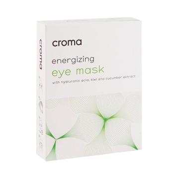 Croma energizing eye mask provides an instant boost of hydration. The mask is packed with soothing ingredients that sustainably improve the skin barrier function and skin elasticity. The fermented extracts nourish the skin with valuable postbiotics. The e