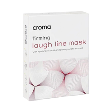 Croma firming mask for laugh lines is enriched with hyaluronic acid to intensely hydrate and soothe the skin of the nasolabial folds. The carefully selected ingredients include Palmitoyl hexapeptide, a biomimetic peptide that gives a firming effect and sm