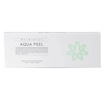 Dermaheal Aqua Peel (1 x 15ml) - The most effective and safe premium homecare peeling with peptides and glycolic acid combination which removes dead skin cells to purify skin and unclog pores to brighten skin tone. Programmed usage gives you younger and h