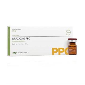 INNO-TDS Draining PPC reduces localized fat and improves your silhouette. Body contouring and redefining treatment to reduce localized fat and adipose cellulite. Its formula contains fat dissolving ingredients like Phosphatidylcholine 