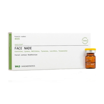 INNO-TDS Face Nade is an advanced face contouring treatment. Its dual-action face contouring treatment favors the elimination of waste and toxins and reinforces and firms the skin structure, effectively reshaping the facial contour.