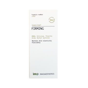 INNO-TDS Firming solution increases the contraction of the dermal fibers to improve skin elasticity and protect cell membranes against free radical damage, leading to significant improvement of skin firmness and toning. Its formula with DMAE strengthens t