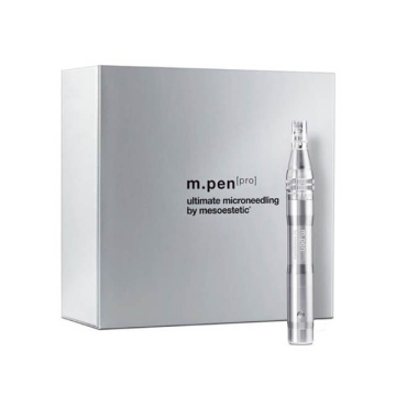 Mesoestetic m.pen [pro] is the new device developed to afford spectacular results safely and effectively. Headpiece movement is automatic, constant and perpendicular to the skin, contributing to its recovery.