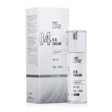 ME Line 04 BB Cream Light is a correction and sun protection cream with SPF 30+ with a light tone make-up base.