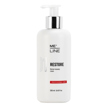 ME Line 01 Restore Dermal Recovery cream restores the physiological conditions of the skin minimizing the risk of rebound effects after treatment.