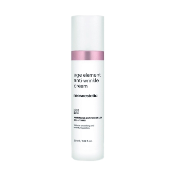 Mesoestetic Age Element Anti-Wrinkle Cream for a smoother skin free from imperfections. Its action helps protect and correct wrinkles and expression lines.