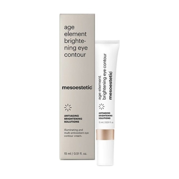Mesoestetic Age Element Brightening Eye Contour (1 x 15ml) - Gel-cream for the eye contour that attenuates under-eye circles and signs of fatigue, restoring the look's brightness. Includes a ceramic applicator with a cooling effect.