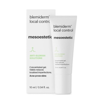 Mesoestetic Blemiderm Treatment (1 x 50ml) - Concentrated AHA and BHA formula that unclogs and purifies pores. Its combination of enoxolone and niacinamide helps to reduce swelling and redness, and prevents the appearance of post-inflammatory hyperpigment