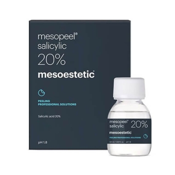 Mesoestetic Mesopeel salicylic 20% acid peel provides a powerful keratolytic and sebum-regulating effect. Indicated for oily skin with imperfections, pro-acne and / or seborrheic.