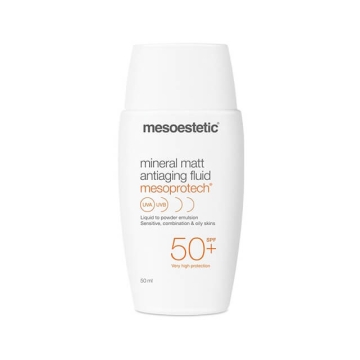 Formulated with mattifying particles helping to reduce shine and oil production this innovative sunscreen protects the skin against UVA, UVB, IR &amp; HEV rays.