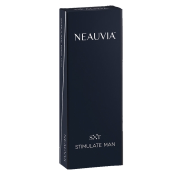 Neauvia Organic STIMULATE MAN is a biodegradable crosslinked hyaluronic acid hydrogel resorbed over time, intended to be injected into the subdermis and/or over the periosteum to restore lost volume of the soft tissue