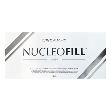 Nucelofill Hair is a sterile sodium DNA-based gel with moisturizing properties, specific for the scalp.