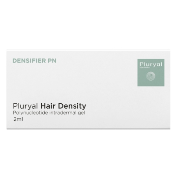 Pluryal Hair Density nourishes hair follicles and strengthens the scalp and increases hair number and diameter.
