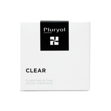 Pluryal Clear is used to regulate sebum, reduce acne and blemishes and decrease inflammation of the skin, leaving skin radiant, healthy and clear. It contains non-animal purified hyaluronic acid for maximum tolerance and hydration.