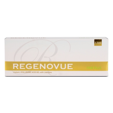 Regenovue Fine Plus with Lidocaine was developed by NeoGenesis through a new-generation production technology that has given this innovative product high viscosity, a stable cross-linked, monophasic structure and 100% biocompatible HA. 