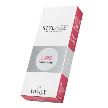 Stylage Bi-Soft Sepcial Lips Lidocaine is a cross-linked hyaluronic acid used in the superficial to mid dermis for lip volume augmentation, lip contour definition and correction, correction of a disproportionate upper or lower lip size, reducing perioral 