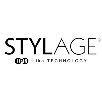 The Stylage products consist of innovative monophasic gels consisting of cross-linked hyaluronic acid (patented IPN-Like technology) and a natural antioxidant to reduce the visual effects of ageing. They can be used for filling and smoothing wrinkles, nat