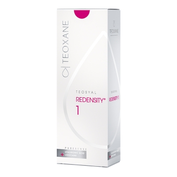 Teosyal PureSense Redensity 1 is a unique hyaluronic acid-based skin enhancer which prevents premature skin from ageing, restores skin density and maintains skin glow. Teosyal PureSense Redensity 1 is suitable for the face, neck and also neckline, where s