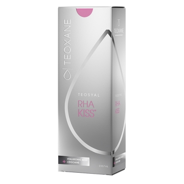 Teosyal RHA Kiss Lidocaine is designed to add volume to the lips as well as enhancing the lip contour. The filler can also be used to fill facial wrinkles such as perioral lines. The smaller volume of 0.7ml creates a more natural-looking result, whilst of