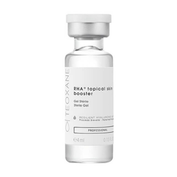 Teoaxne RHA Topical Skin Booster is a Teoxane Cosmeceutical product for professional use only and designed to enhance aesthetic procedure results. 