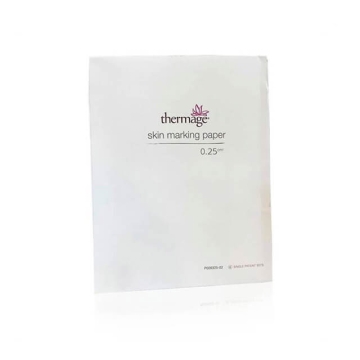 Thermage TK Skin Marking Paper is used to delineate a specific treatment area to avoid overlapped or missed treatments in Thermage CPT treatments. 