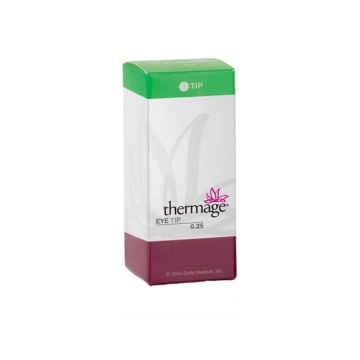 Thermage 0.25cm2 Eye Tip is a Thermage treatment accessory designed to smooth out and tighten the skin of the upper and lower eyelids. 
