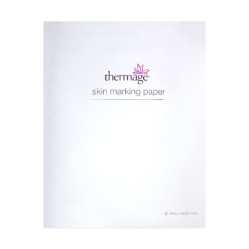 Thermage Skin Marking Paper is used to delineate a specific treatment area to avoid overlapped or missed treatments in Thermage CPT treatments. 