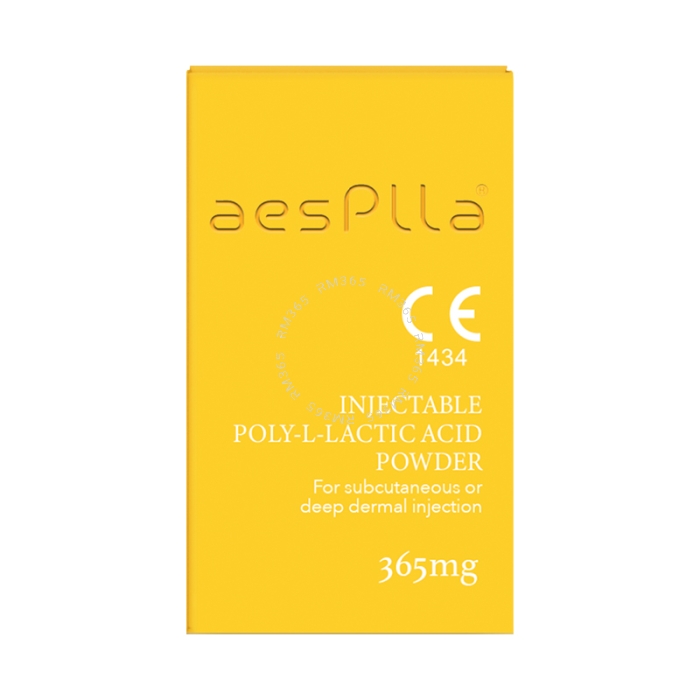 aesPlla is a Poly L-Lactic Acid based injectable dermal filler. This filler has been developed to fill the lost volume with stimulating collagenesis. 