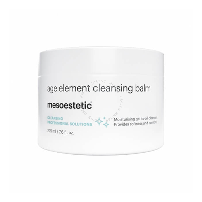 Mesoestetic Age Element Cleansing Balm is a facial cleansing gel-oil that effectively removes make-up and impurities, reinforcing natural skin hydration.